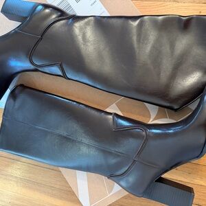 Zara Dark Brown Heeled Boots